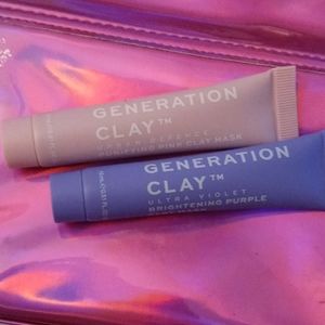 💜Generation Clay , Clay Mask Travel Set! 💜 2/  .5 Oz tubes!